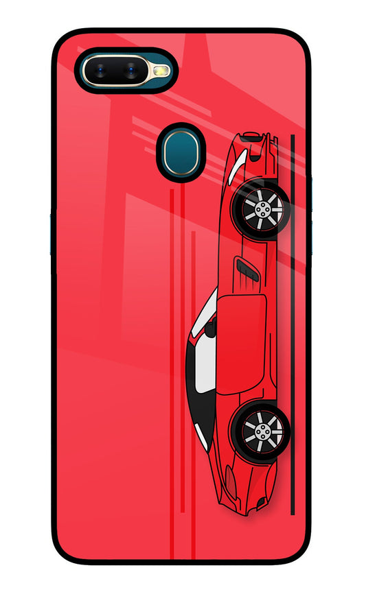 Red Velocity Oppo A7/A5s/A12 Glass Case