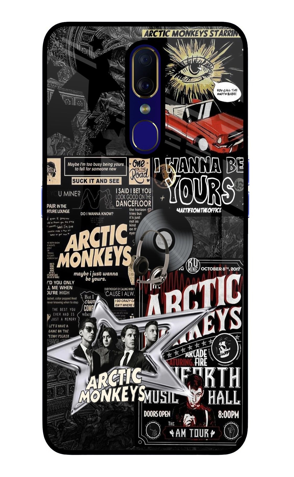 Arctic Monkeys Oppo F11 Glass Case