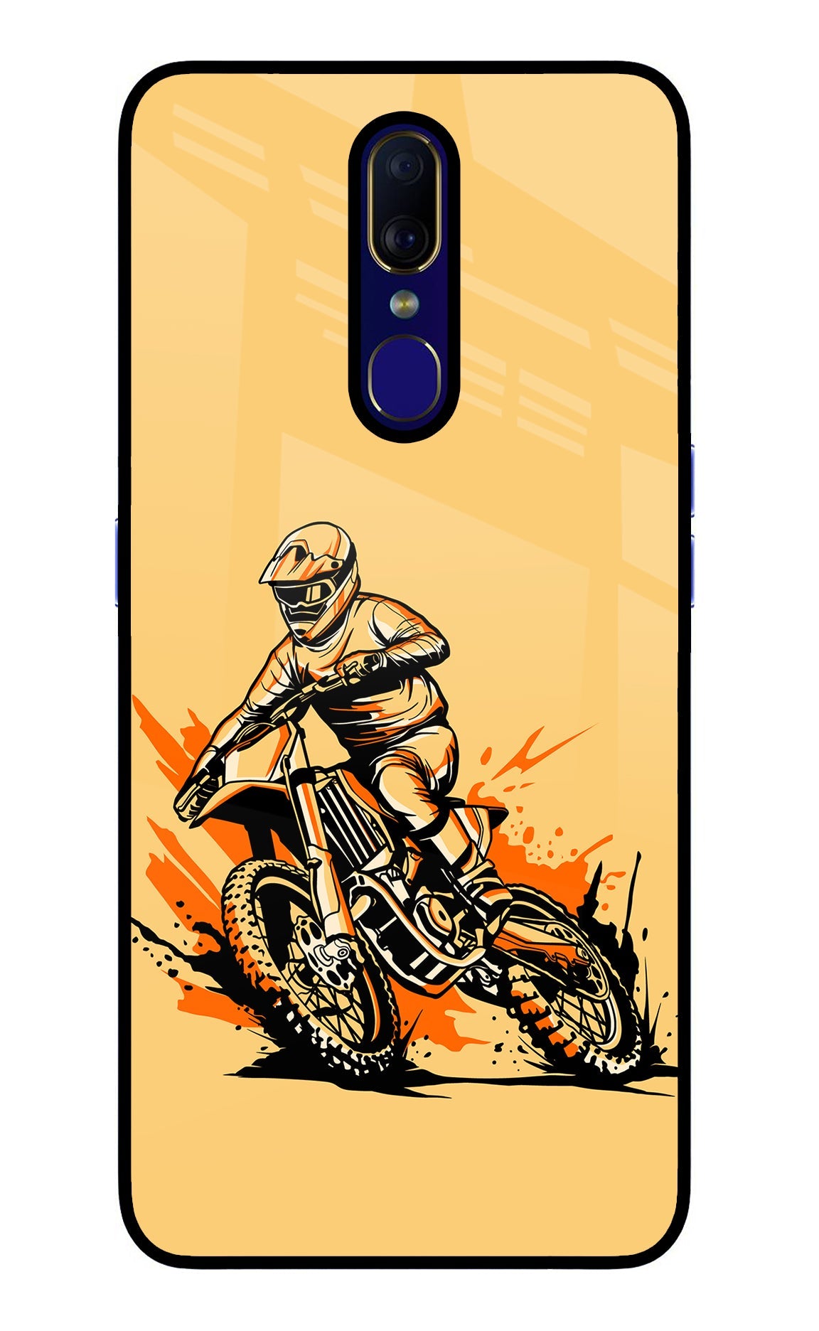 Off-Road Fury Oppo F11 Glass Case