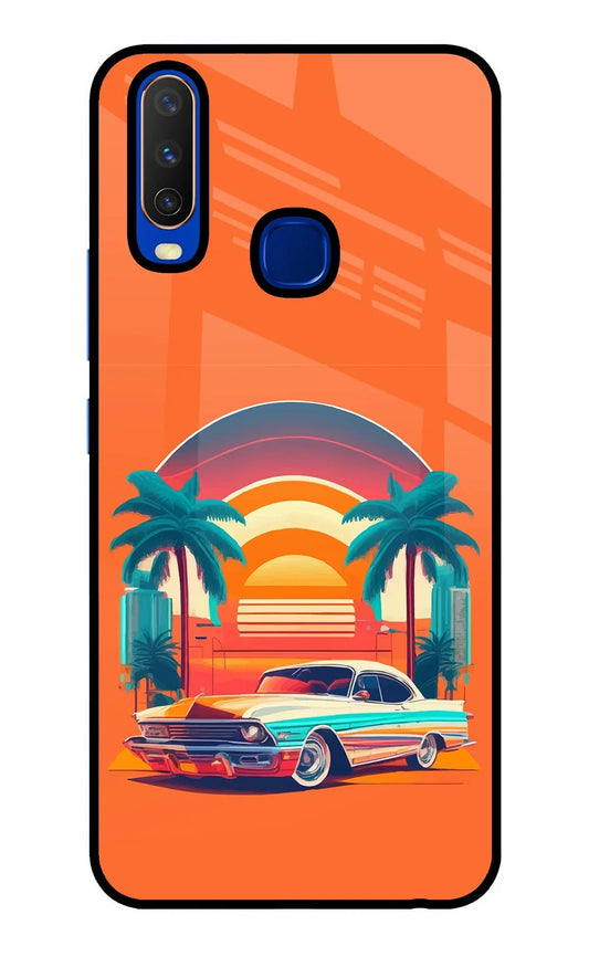 Palm Drive 80s Vivo Y15/Y17 Glass Case