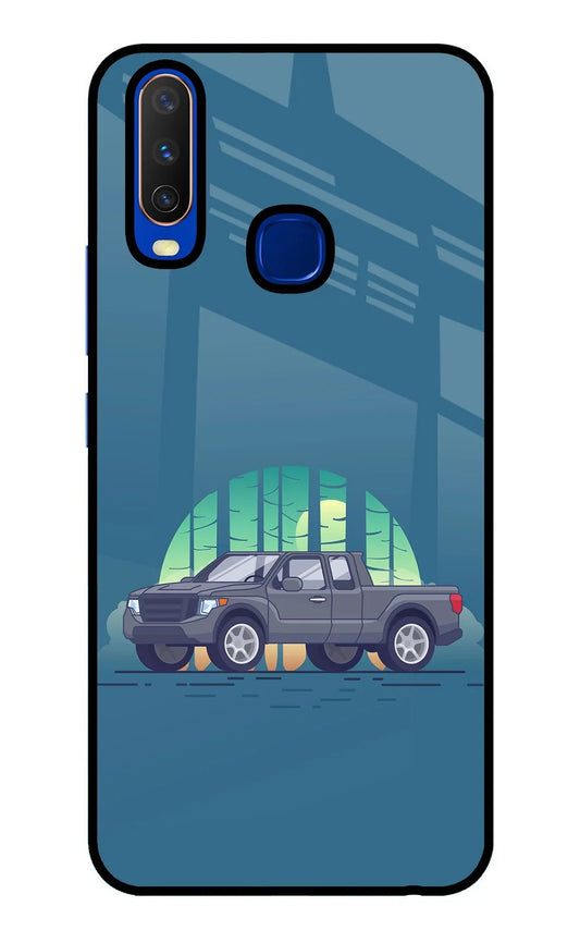 Retro Garage Vibe Vivo Y15/Y17 Glass Case