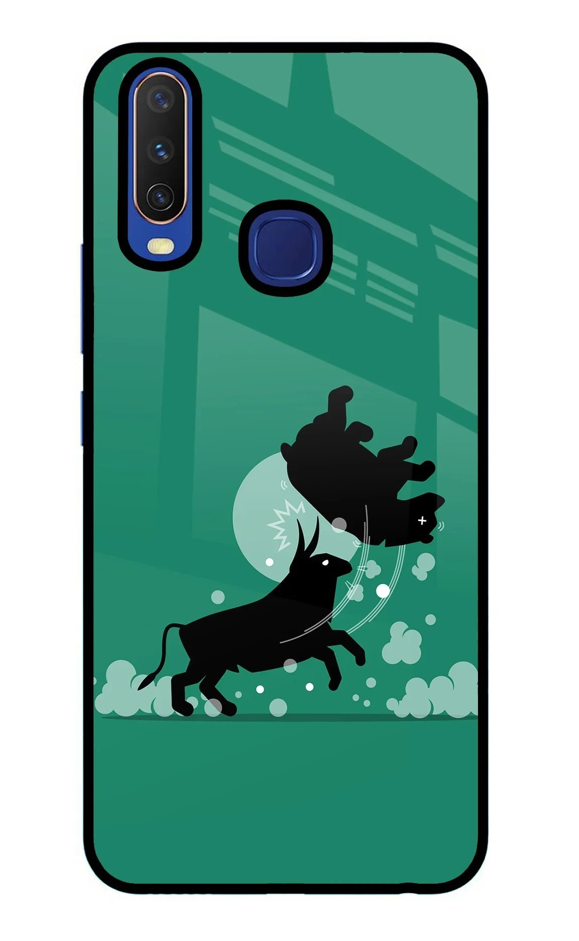 Bull Conqueror Vivo Y11/Y12/U10 Glass Case