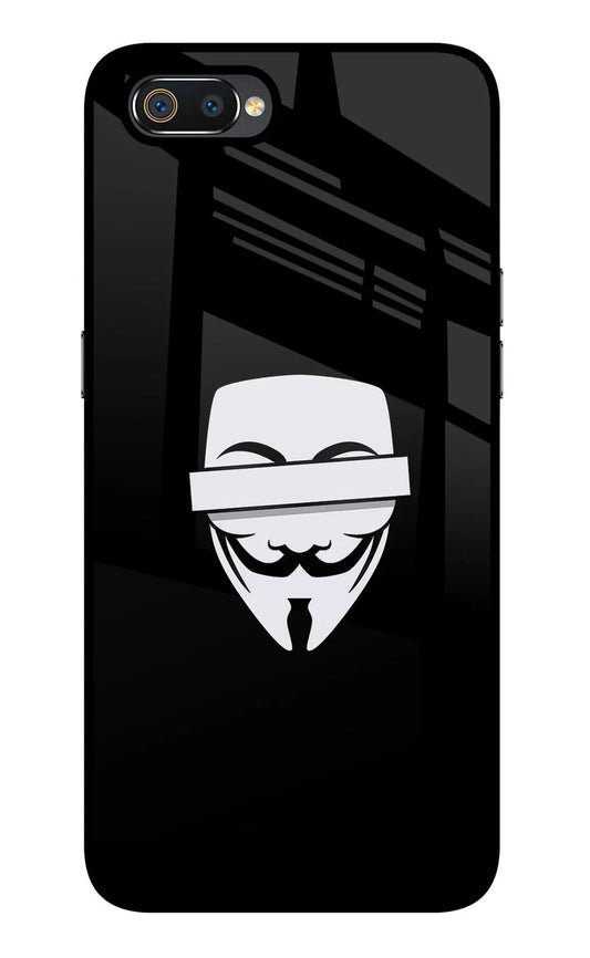 Anonymous Face Realme C2 Glass Case