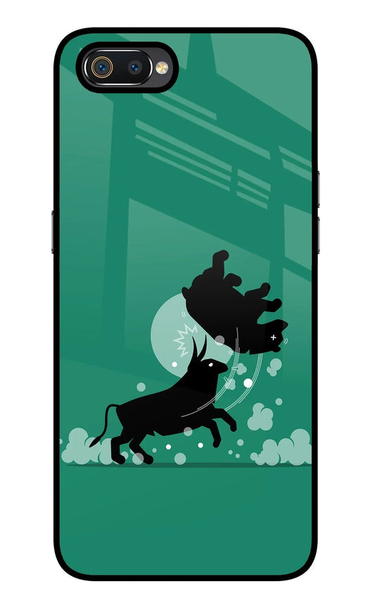 Bull Conqueror Realme C2 Glass Case