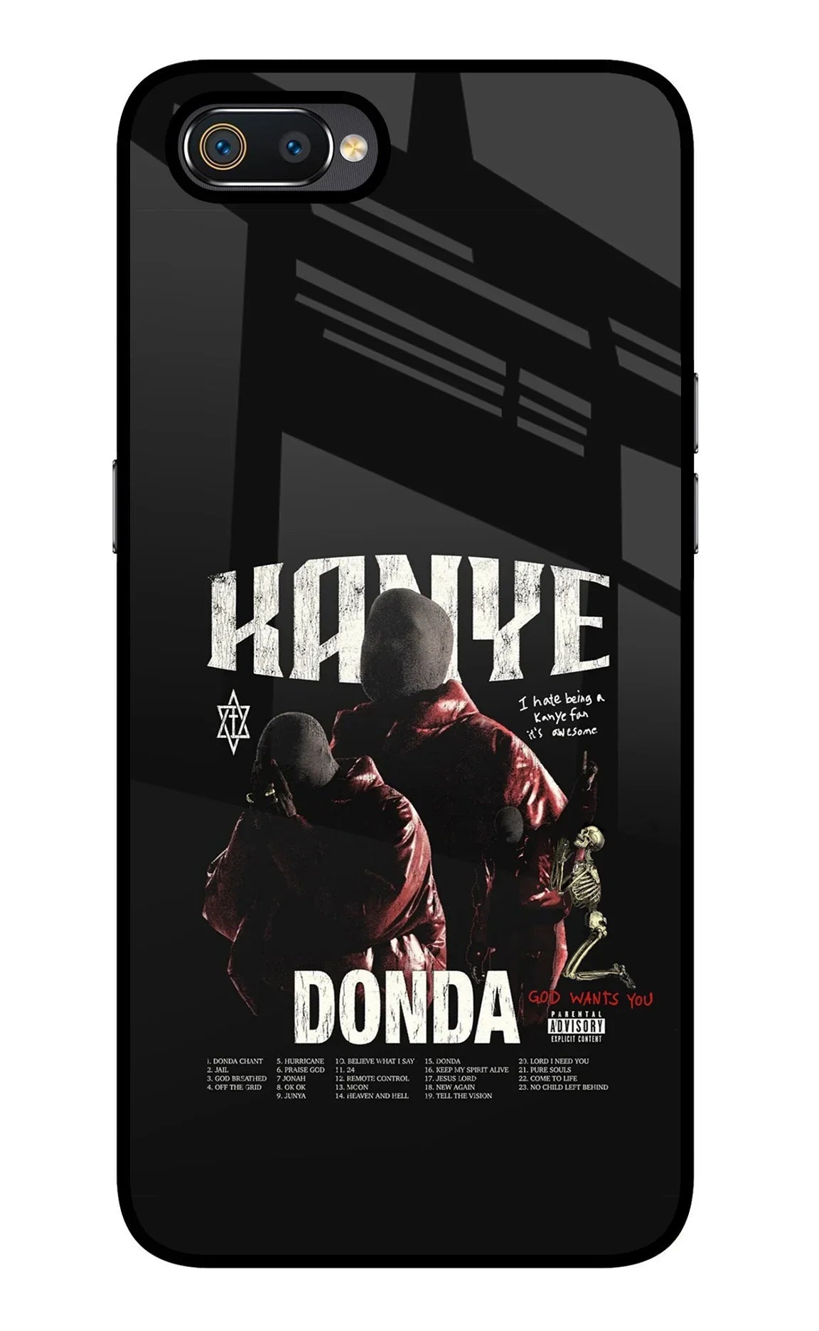 Donda Kanye West Realme C2 Glass Case