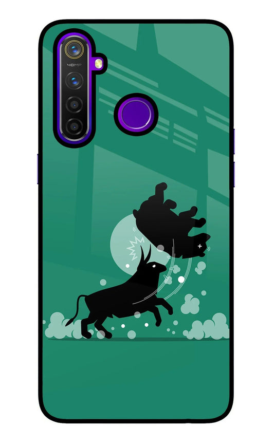 Bull Conqueror Realme 5 Pro Glass Case