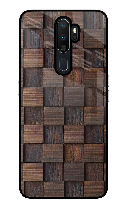 Wooden Cube Design Oppo A5 2020/A9 2020 Back Cover