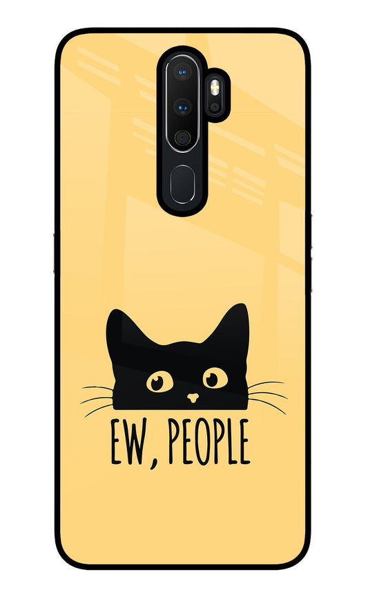 Ew People Catitude Oppo A5 2020/A9 2020 Glass Case
