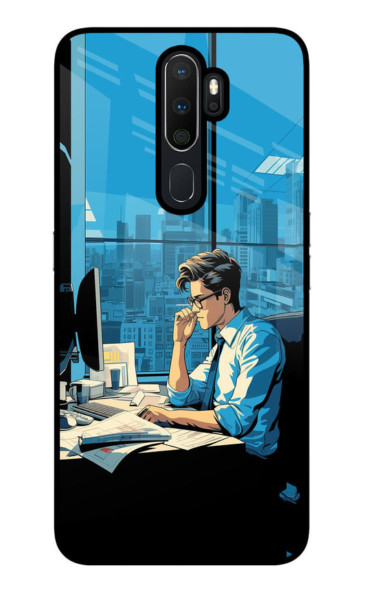 Focused Hustler (AI Generated) Oppo A5 2020/A9 2020 Glass Case