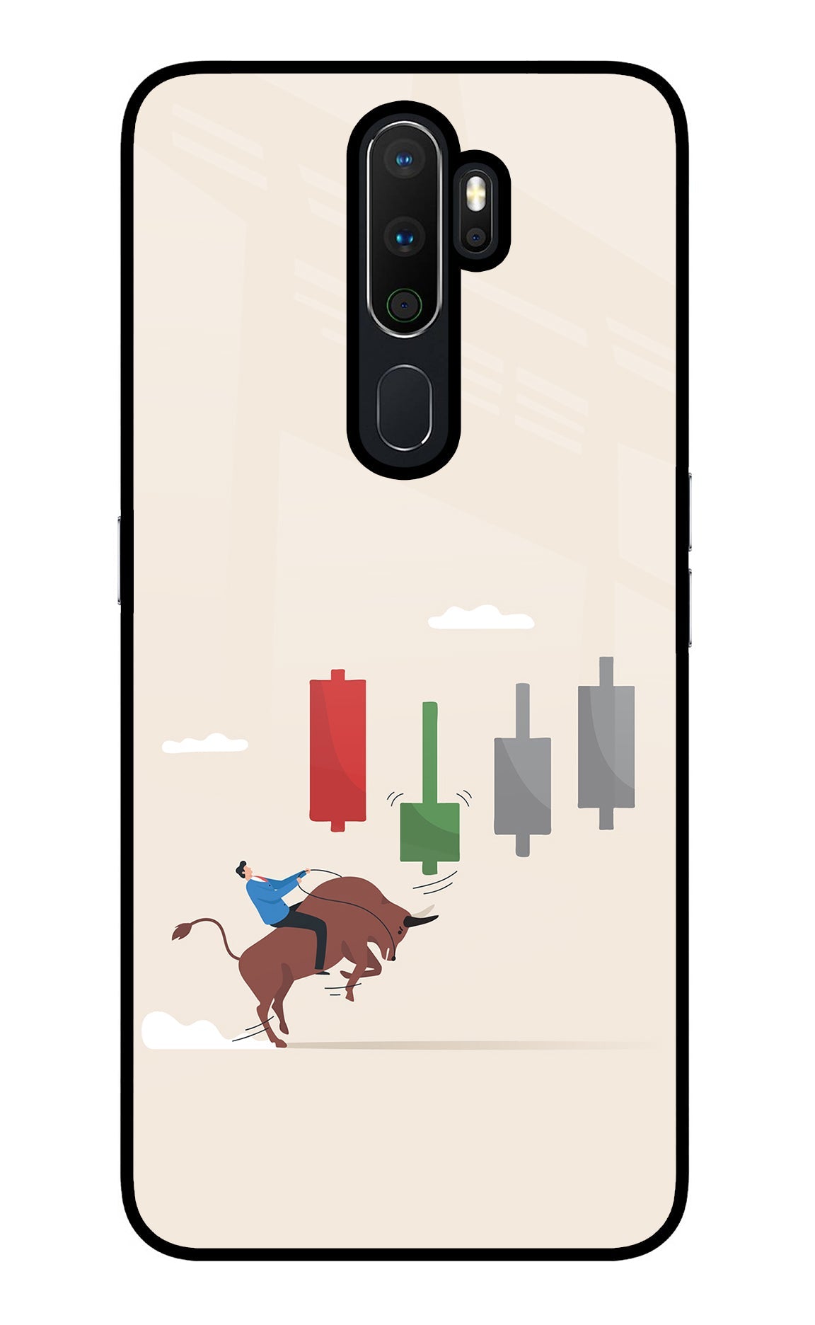 Bull Trading Momentum Oppo A5 2020/A9 2020 Glass Case