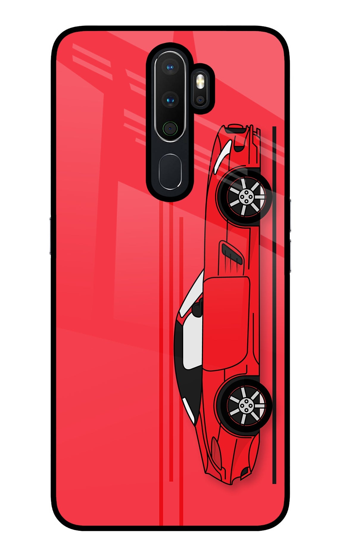 Red Velocity Oppo A5 2020/A9 2020 Glass Case