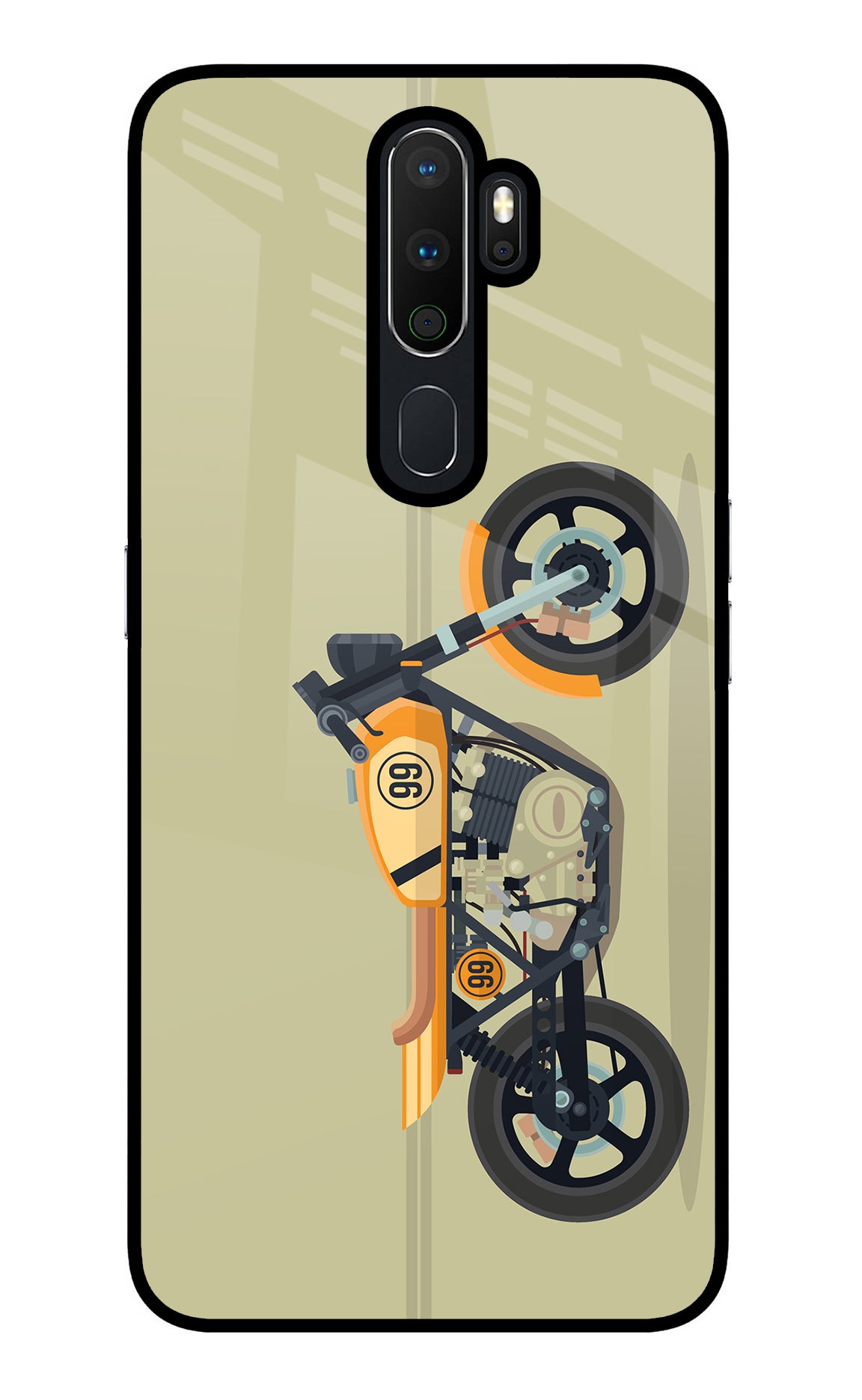 Vertical Speedster Oppo A5 2020/A9 2020 Glass Case