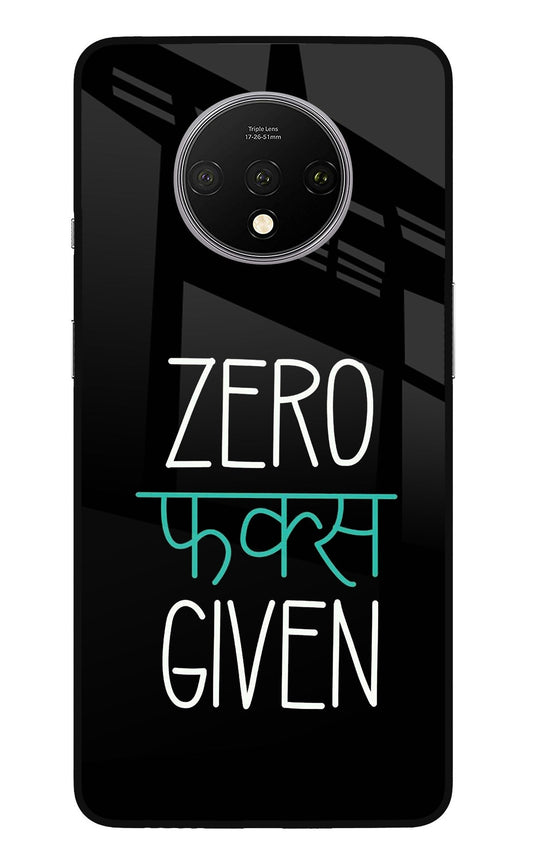 Zero Fucks Given Oneplus 7T Back Cover