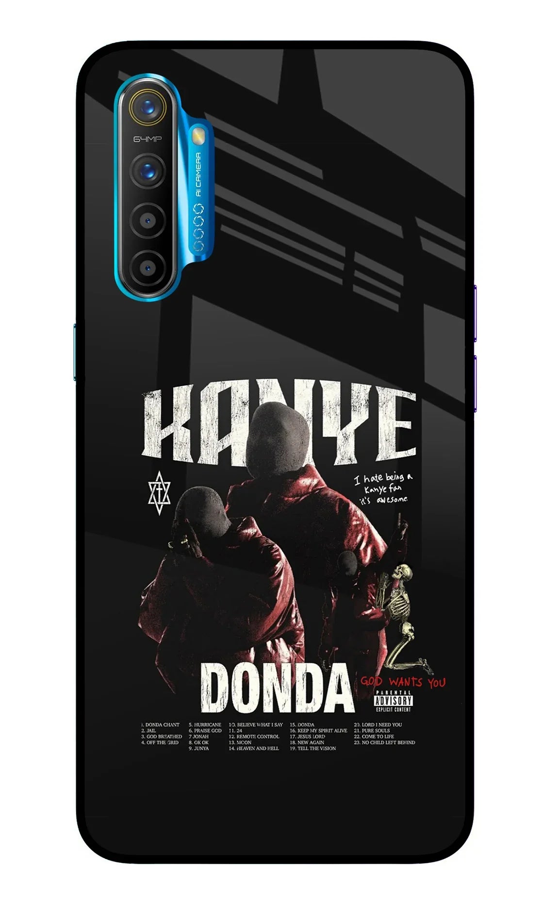 Donda Kanye West Realme XT/X2 Glass Case