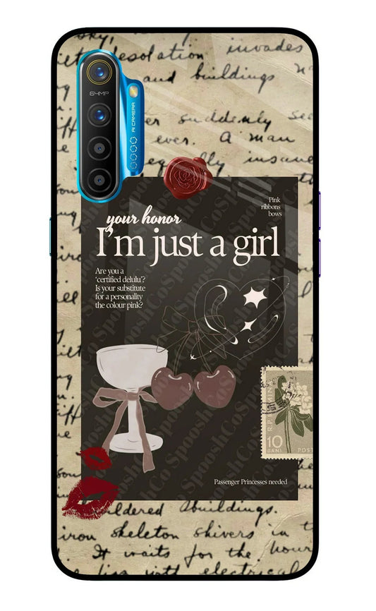I am just a girl Realme XT/X2 Glass Case