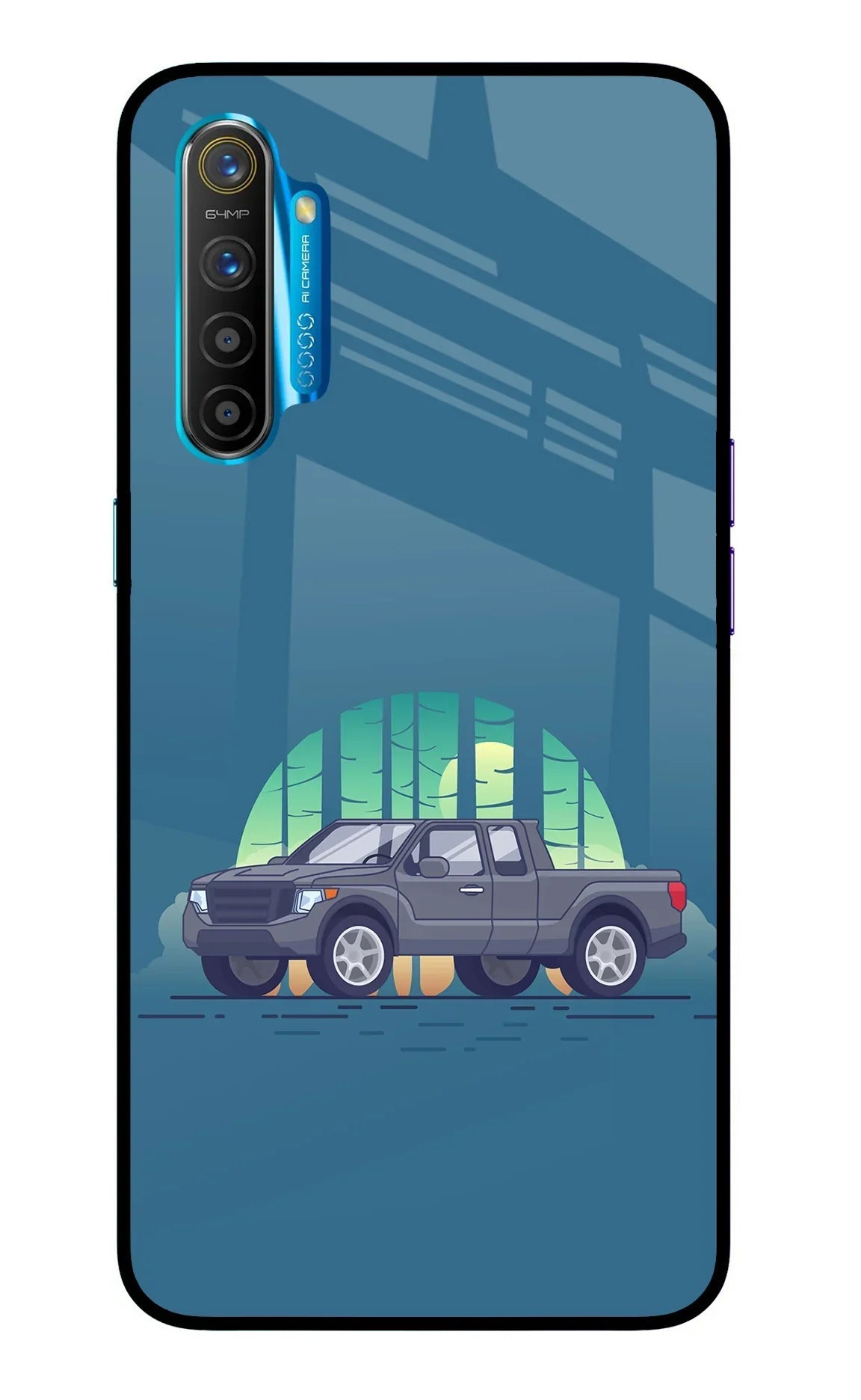 Retro Garage Vibe Realme XT/X2 Glass Case
