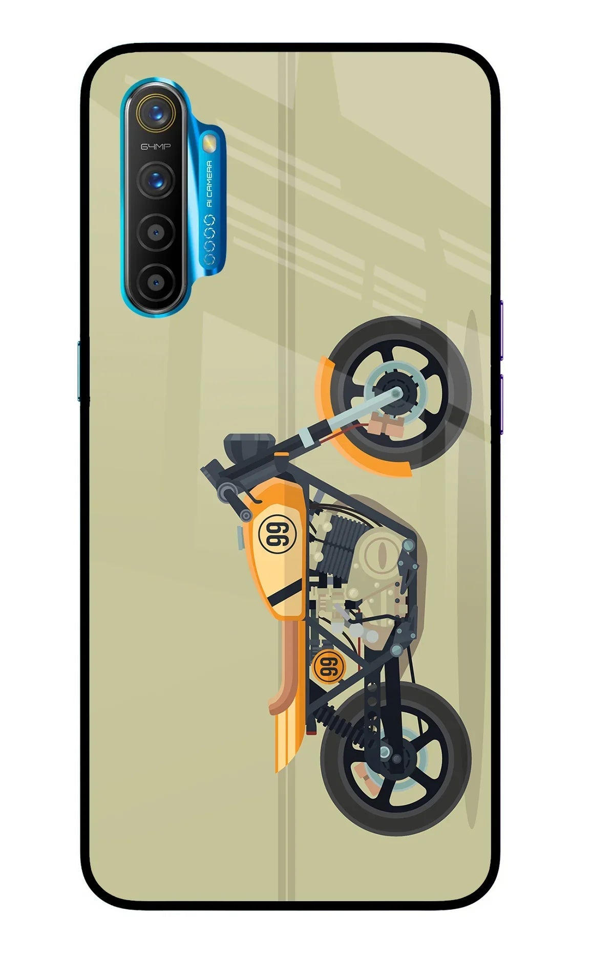 Vertical Speedster Realme XT/X2 Glass Case
