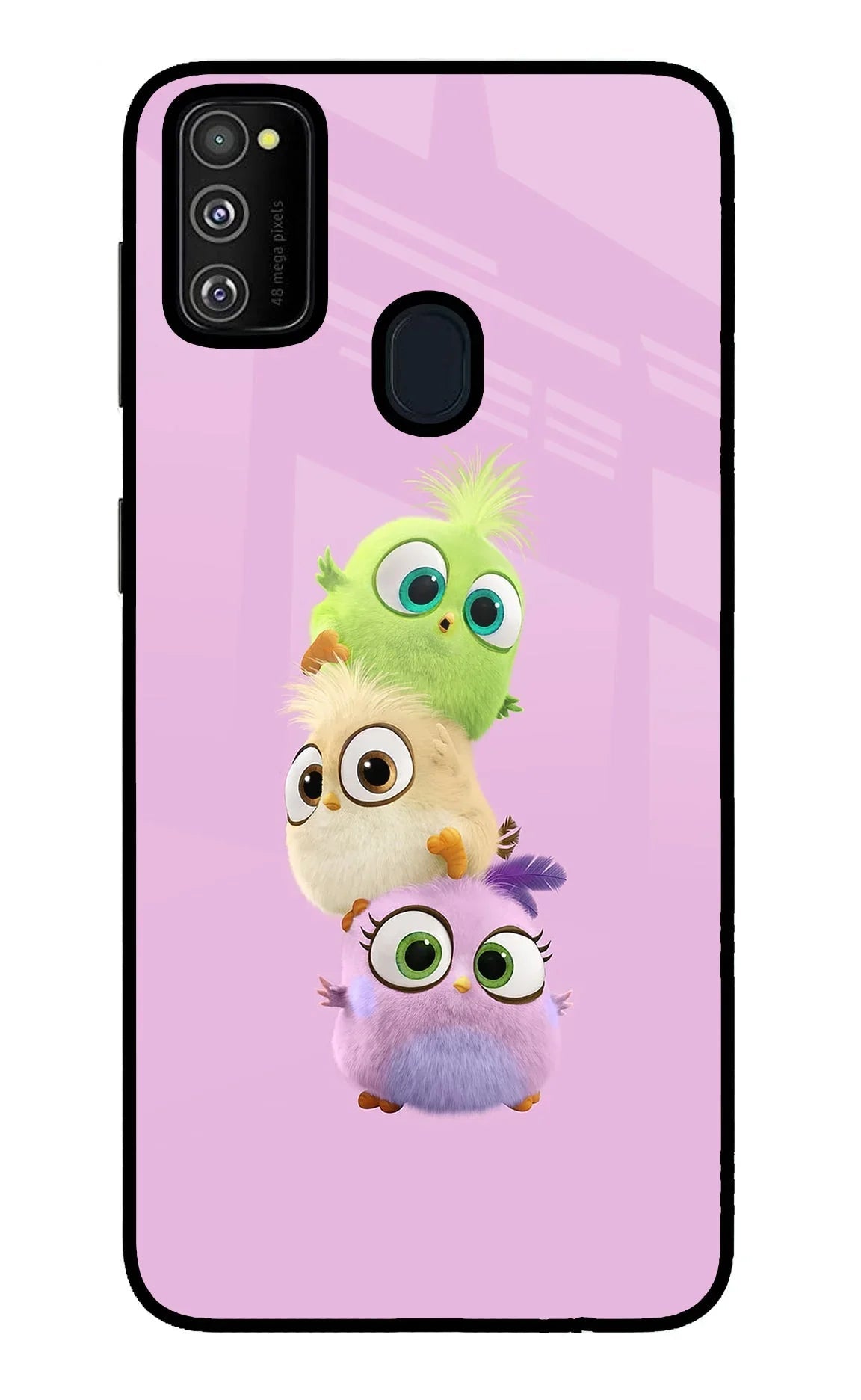 Cute Little Birds Samsung M30s Glass Case