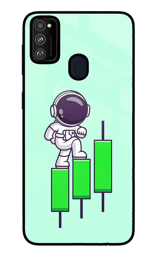Astronaut Trader Samsung M30s Glass Case