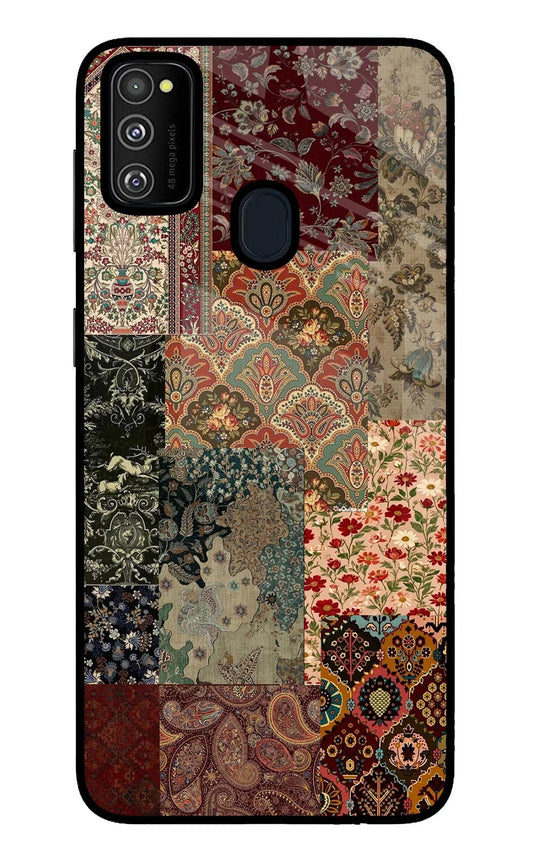 Desi Print Samsung M30s Glass Case