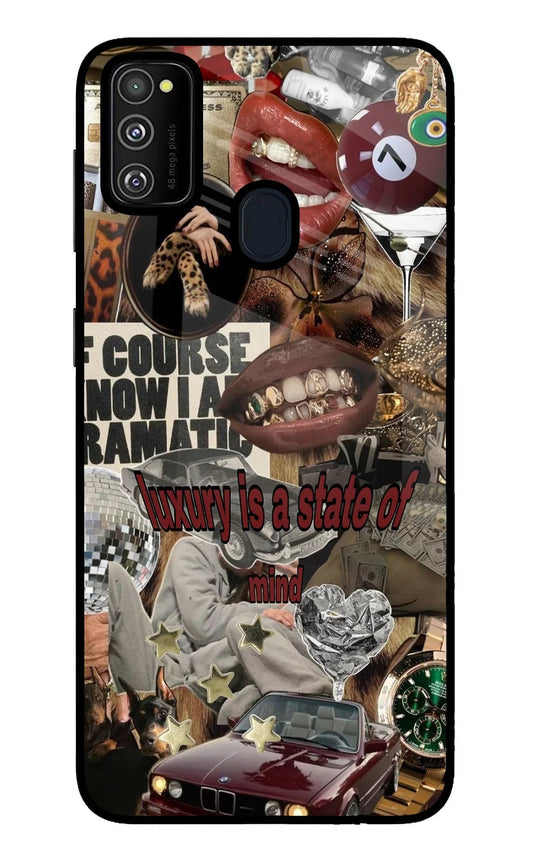 Luxury Samsung M30s Glass Case