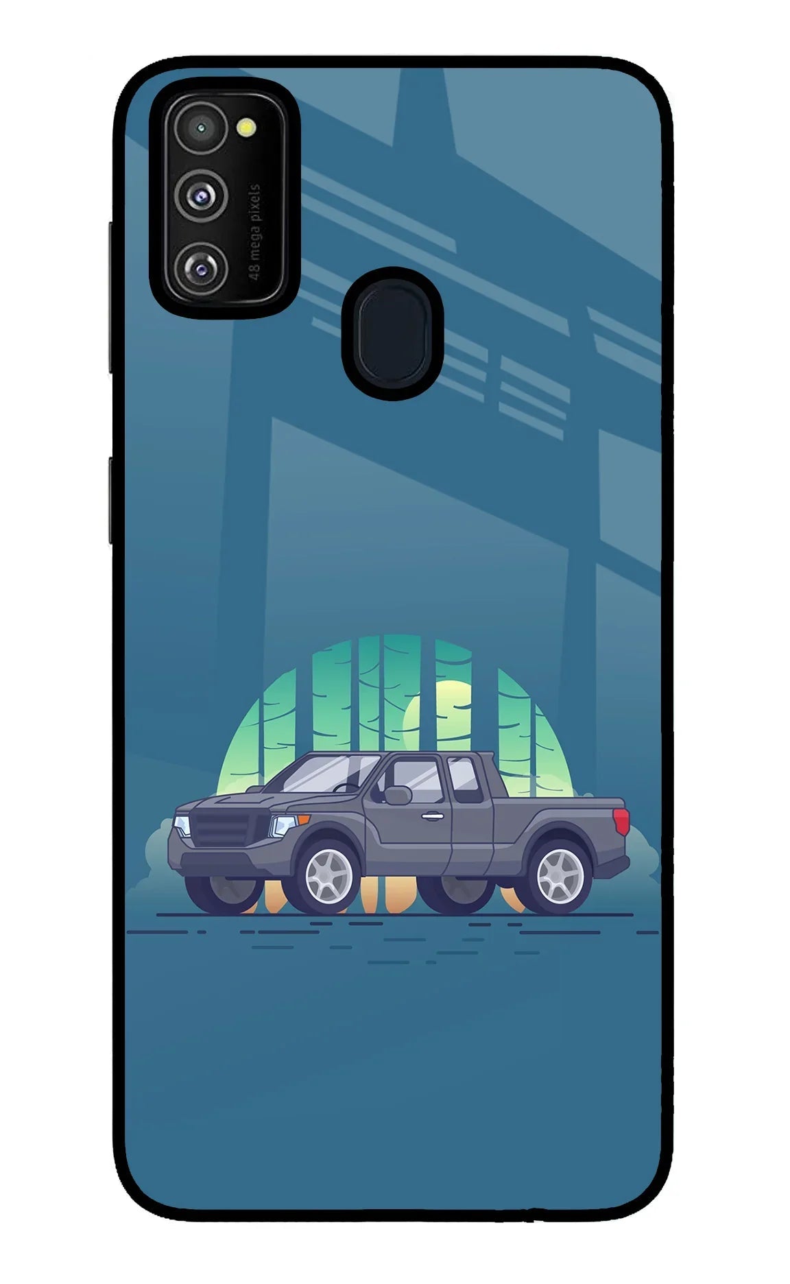 Retro Garage Vibe Samsung M30s Glass Case