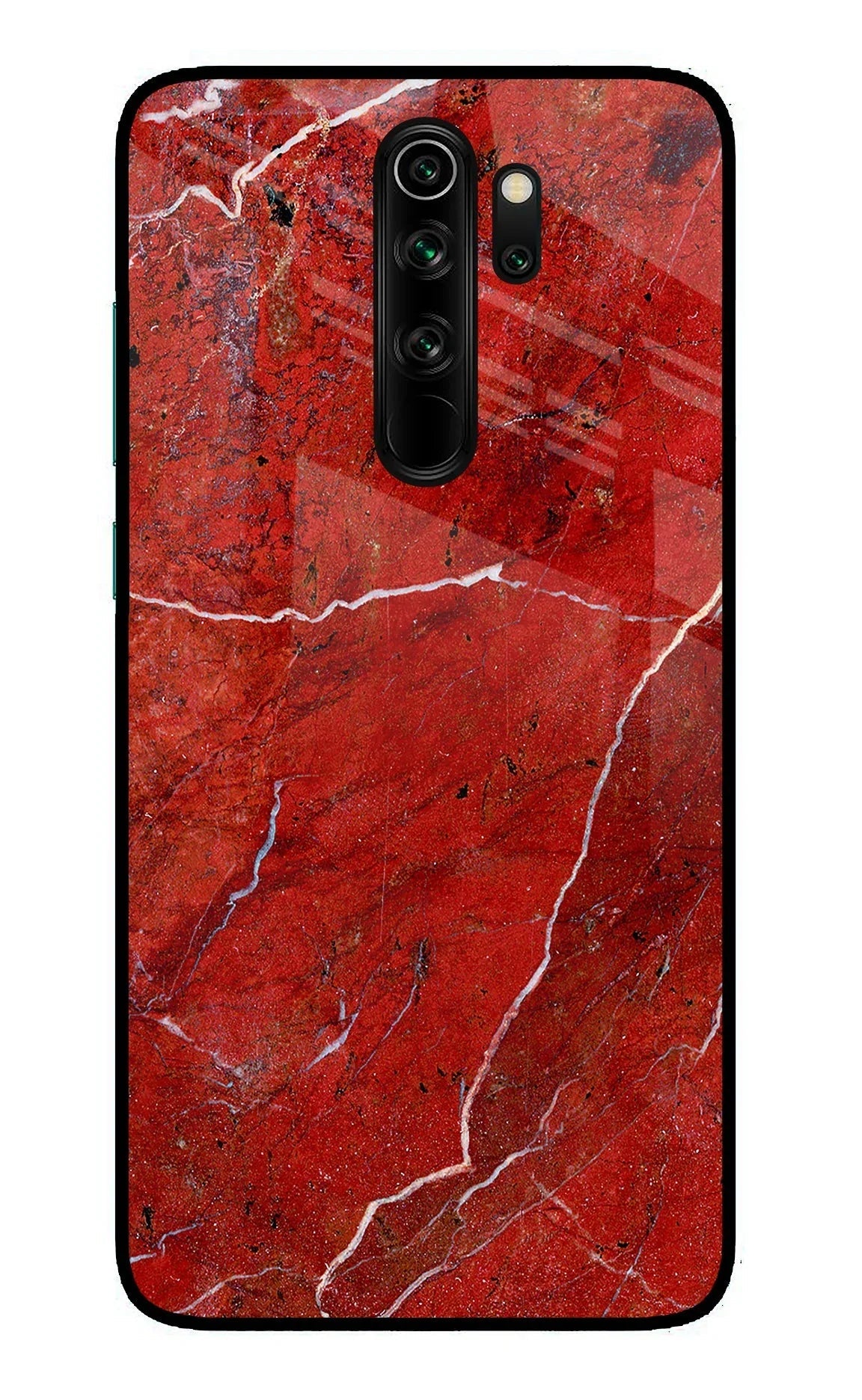 Red Marble Design Redmi Note 8 Pro Glass Case