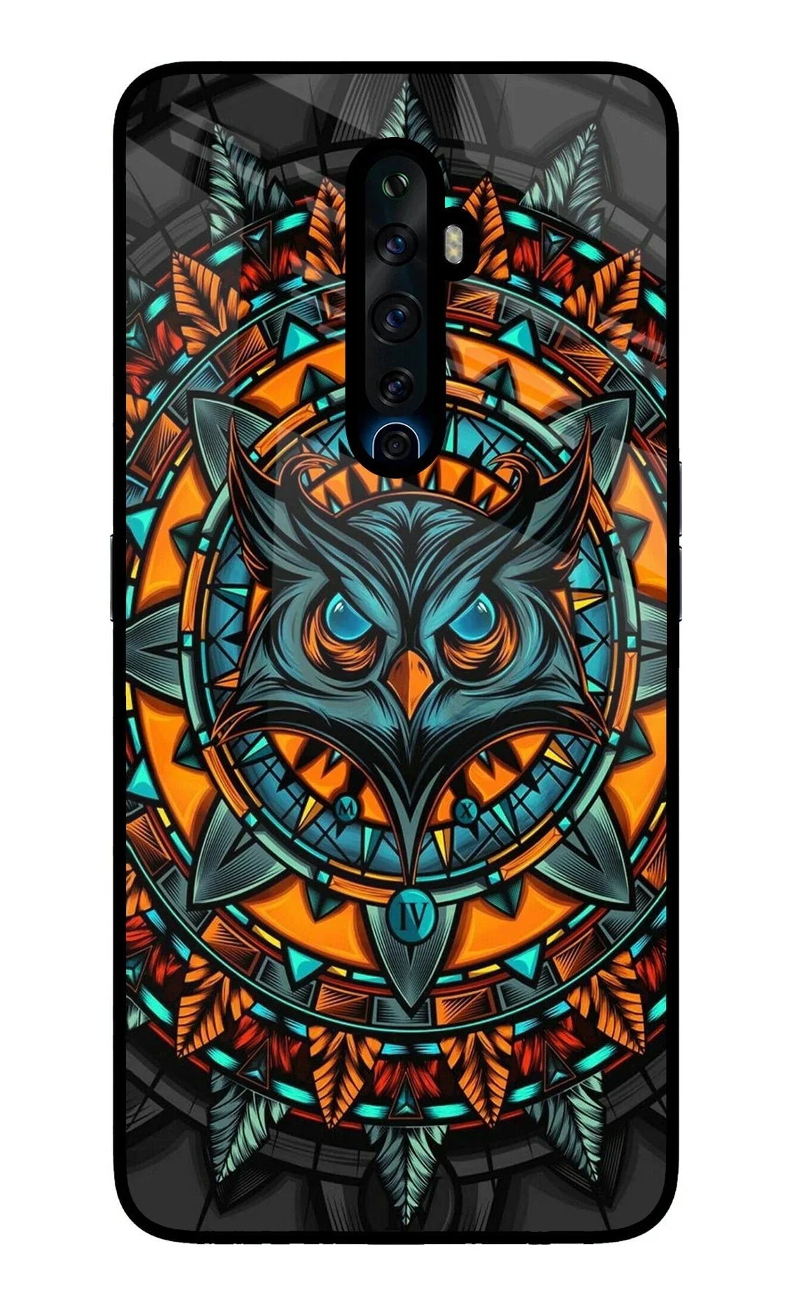 Angry Owl Art Oppo Reno2 Z Back Cover
