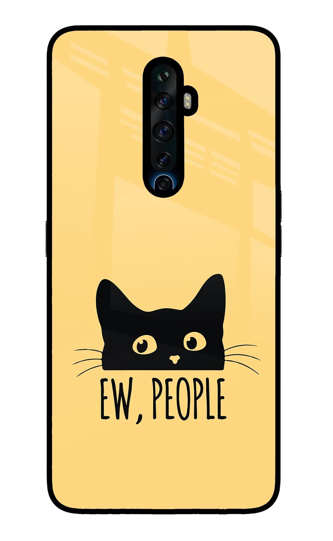 Ew People Catitude Oppo Reno2 Z Glass Case