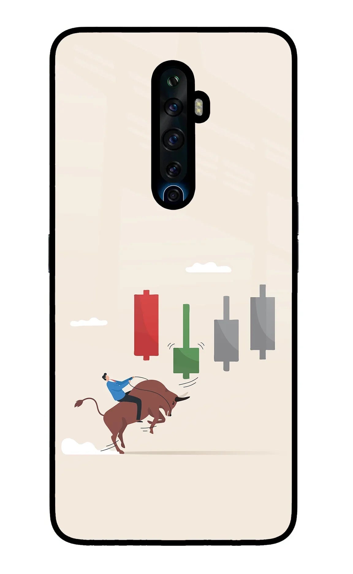 Bull Trading Momentum Oppo Reno2 Z Glass Case