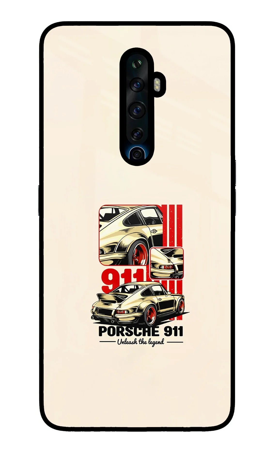 Classic Porsche 911 Oppo Reno2 Z Glass Case
