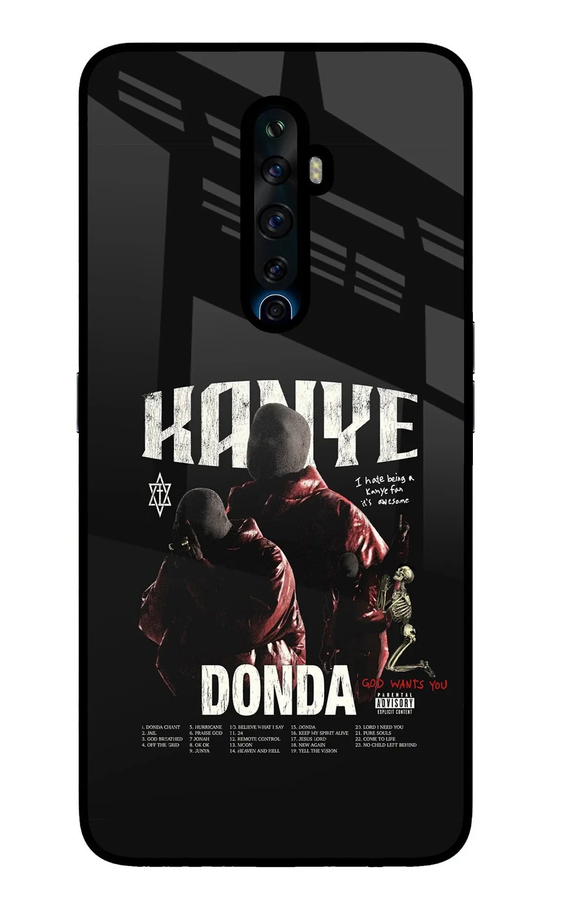 Donda Kanye West Oppo Reno2 Z Glass Case