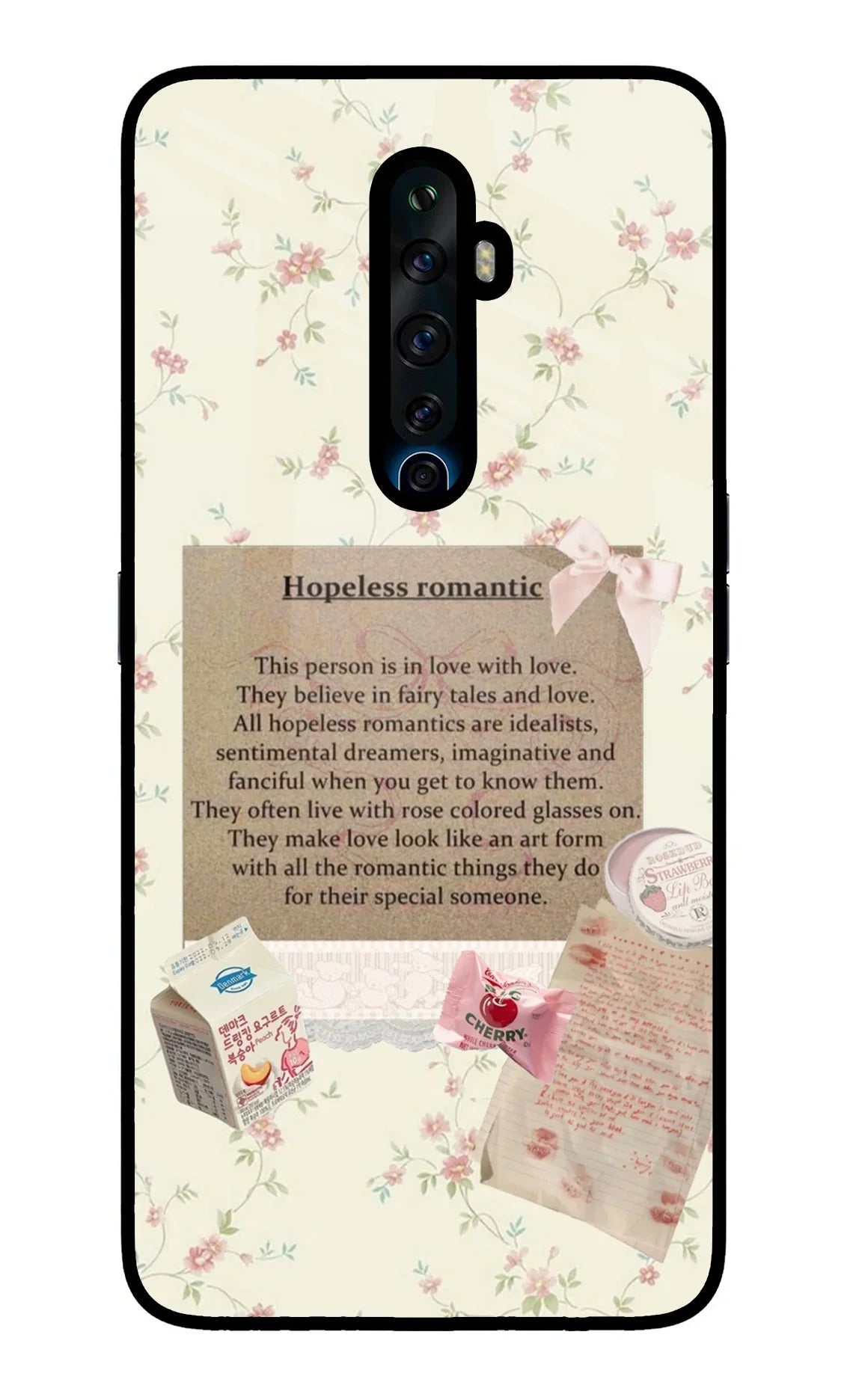 Hopeless Romantic Oppo Reno2 Z Glass Case