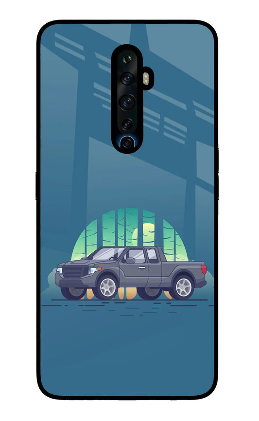 Retro Garage Vibe Oppo Reno2 Z Glass Case