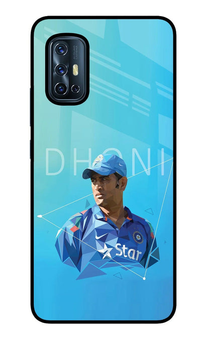 Dhoni Artwork Vivo V17 Back Cover