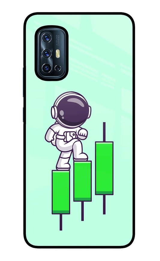 Astronaut Trader Vivo V17 Glass Case
