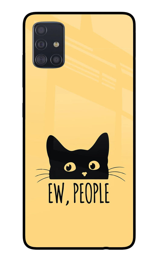 Ew People Catitude Samsung A51 Glass Case