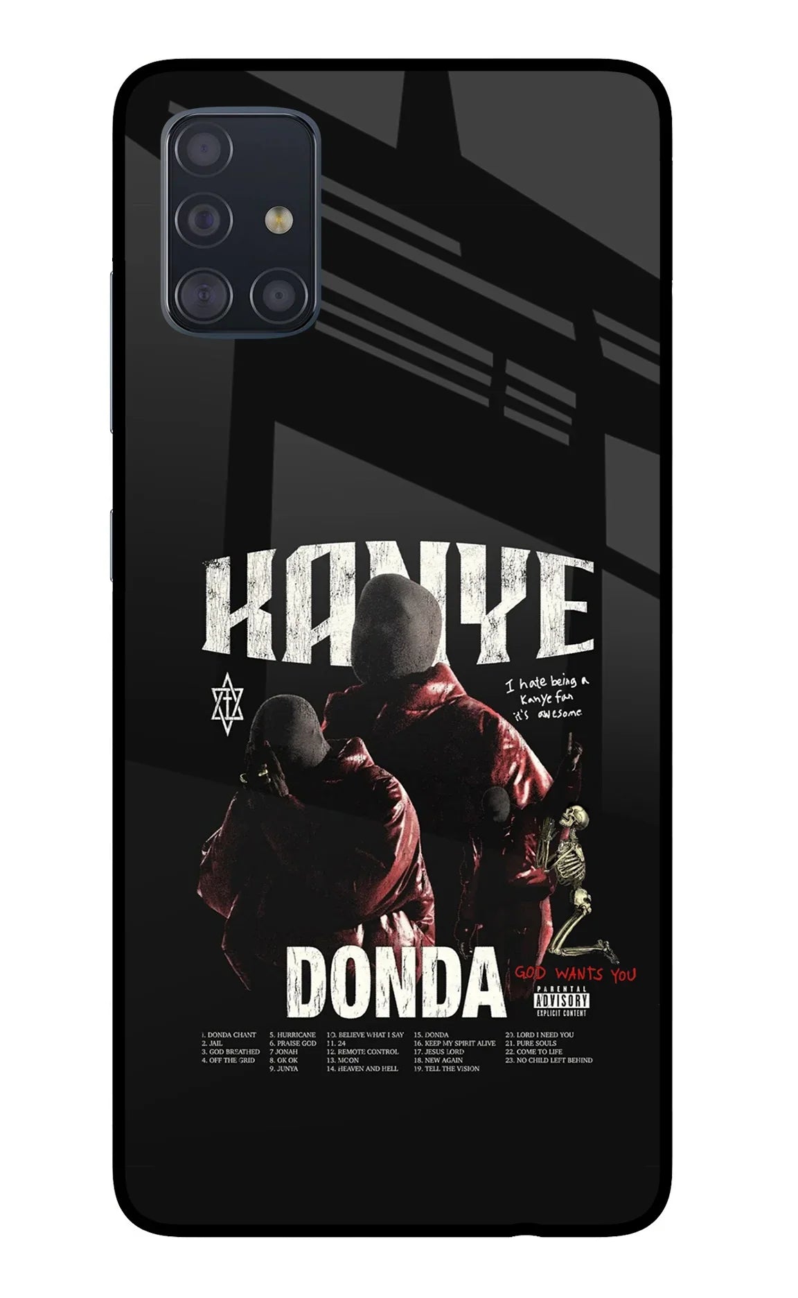 Donda Kanye West Samsung A51 Glass Case