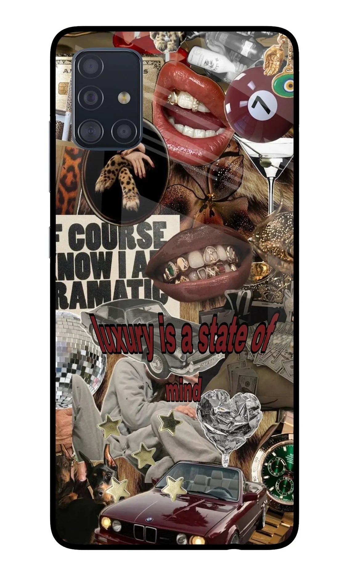 Luxury Samsung A51 Glass Case