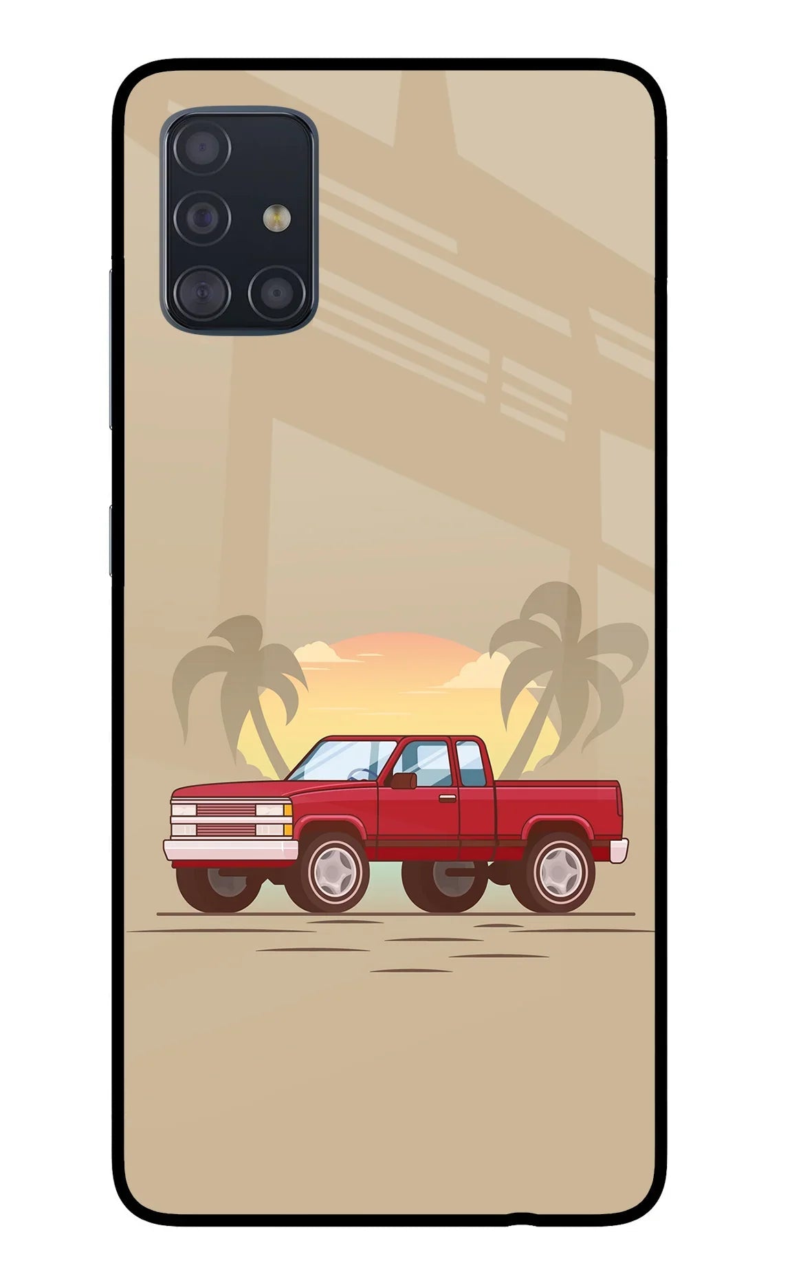 Desert Classic Drive Samsung A51 Glass Case