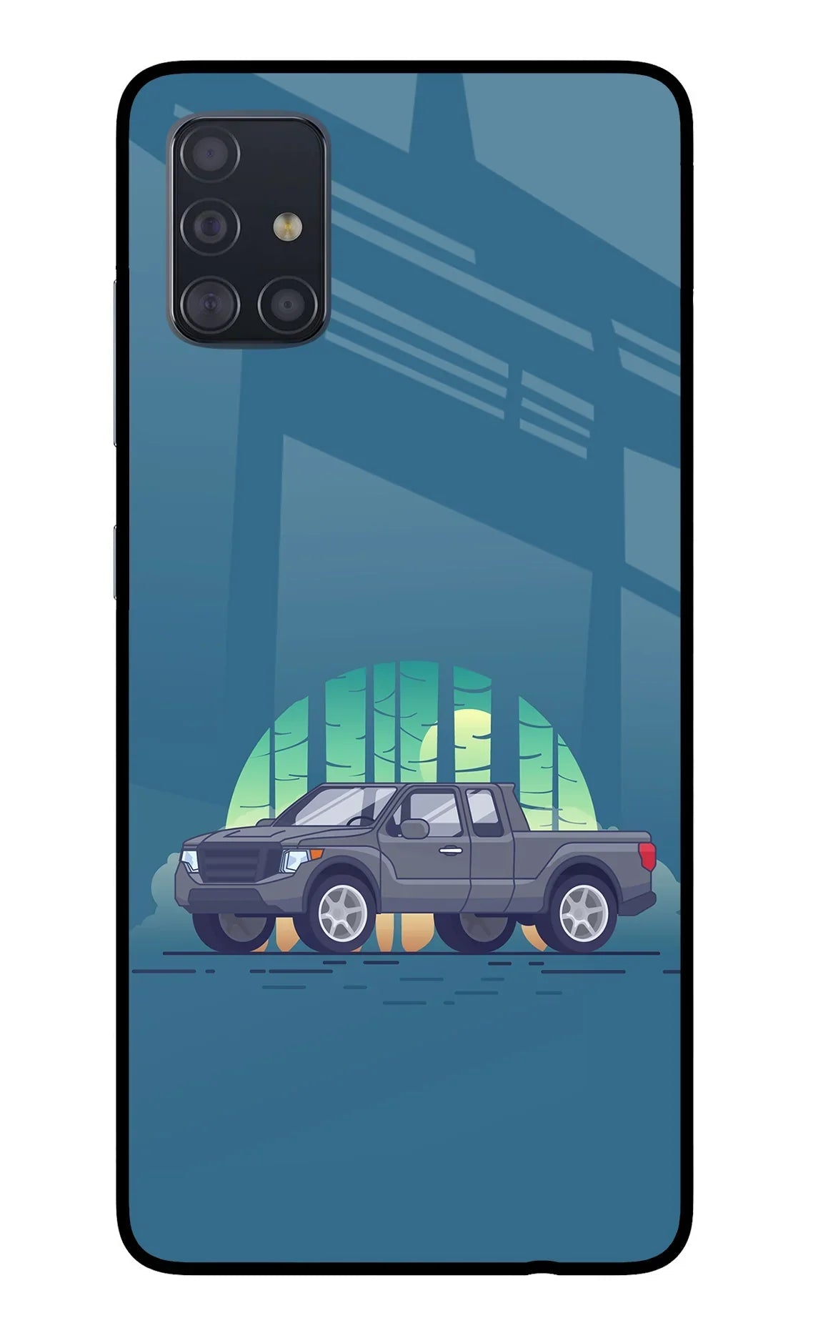 Retro Garage Vibe Samsung A51 Glass Case