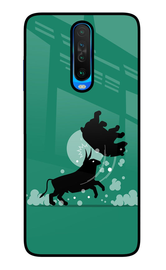 Bull Conqueror Poco X2 Glass Case