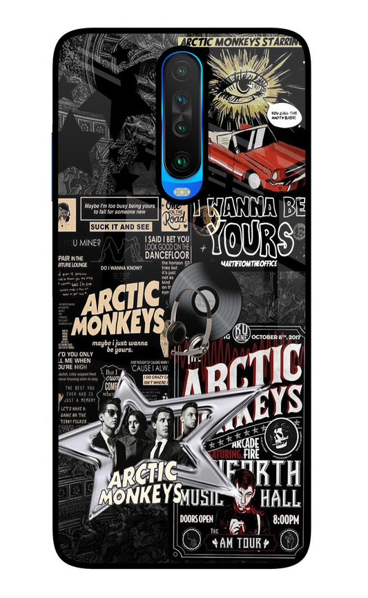 Arctic Monkeys Poco X2 Glass Case
