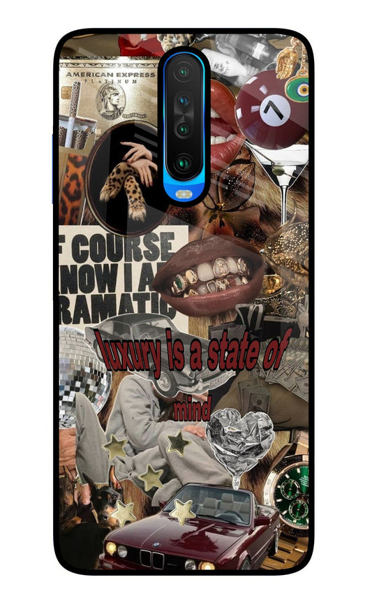 Luxury Poco X2 Glass Case