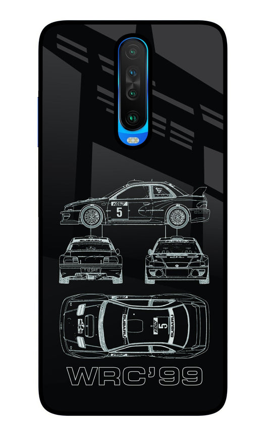 WRC'99 Poco X2 Glass Case