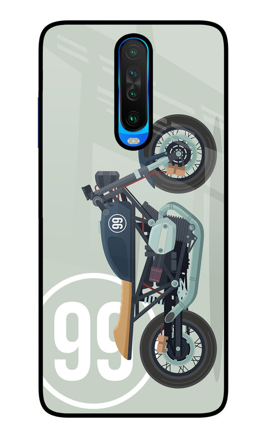 Classic Cafe Racer 99 Poco X2 Glass Case
