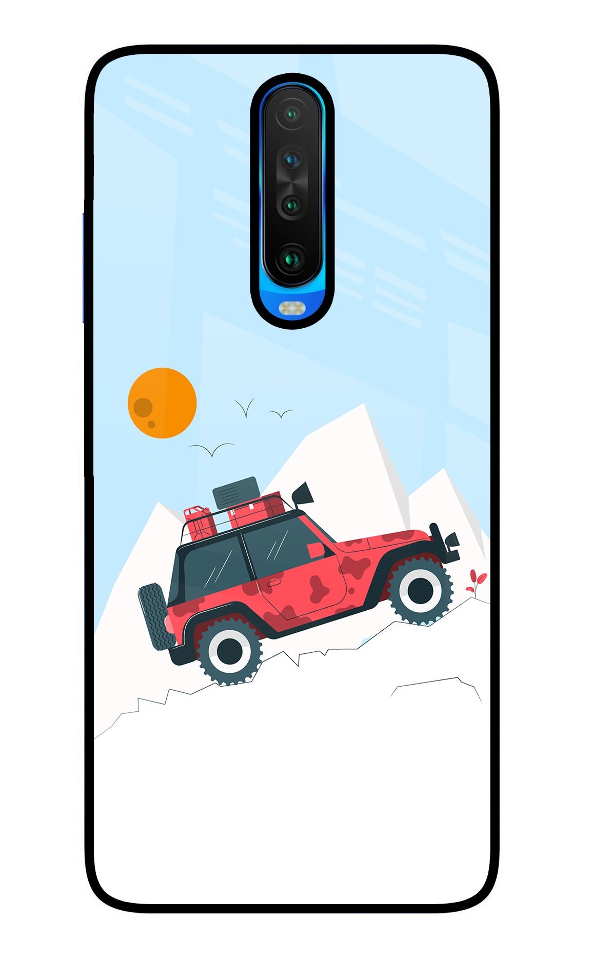 Mountain Trail Beast Poco X2 Glass Case