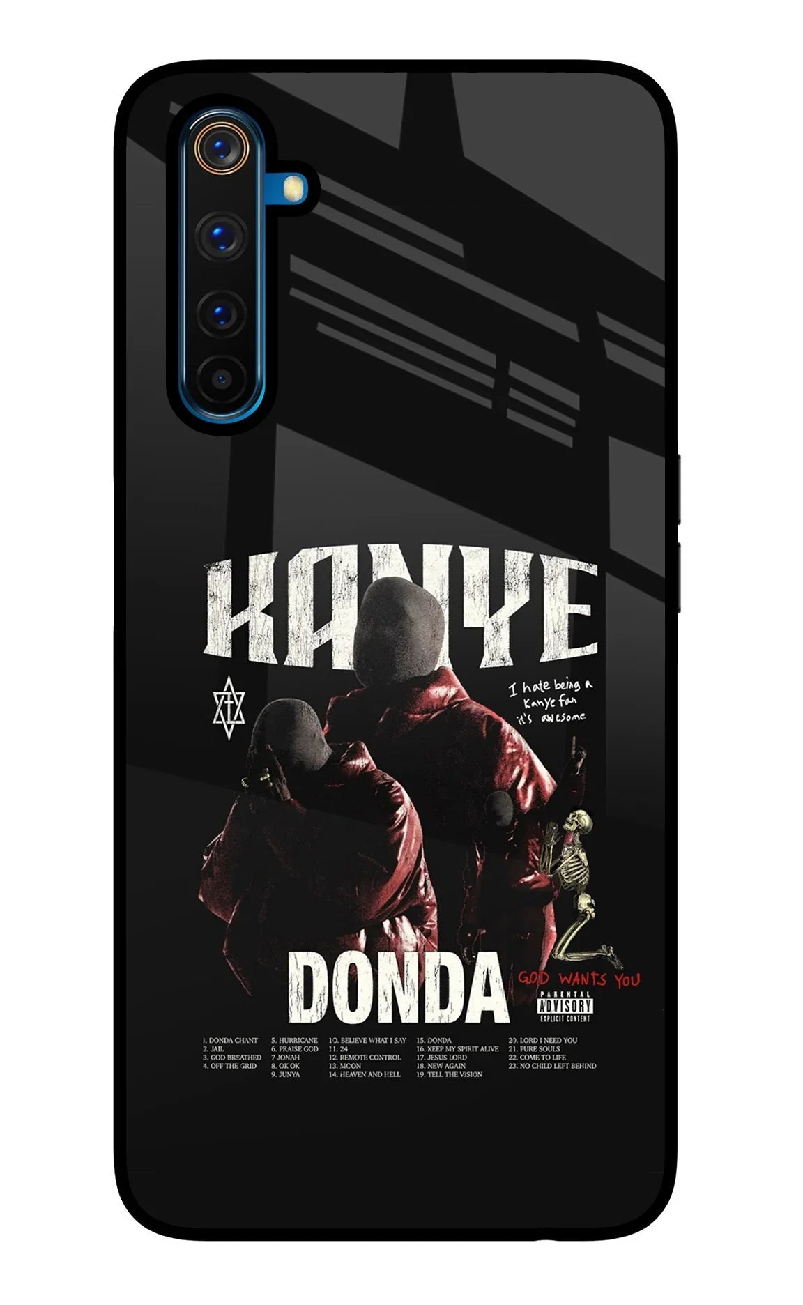 Donda Kanye West Realme 6 Pro Glass Case
