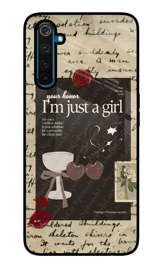 I am just a girl Realme 6 Pro Glass Case
