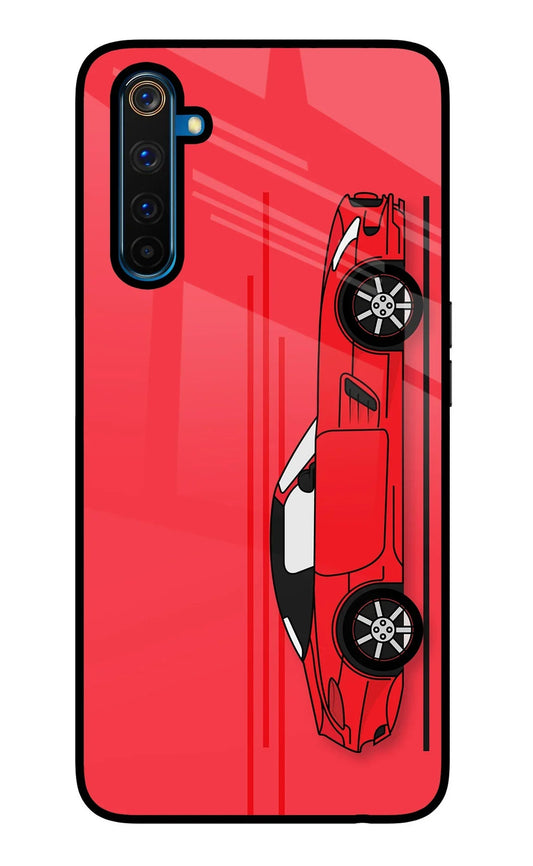 Red Velocity Realme 6 Pro Glass Case